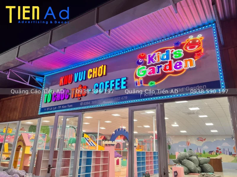 Bảng hiệu khu vui chơi trẻ em