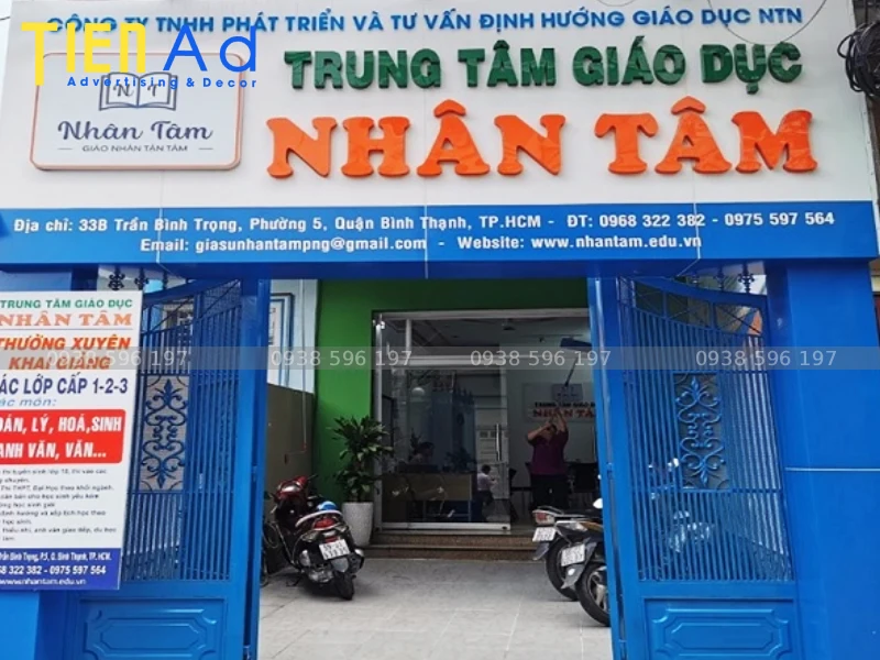 Bảng hiệu lớp dạy thêm alu