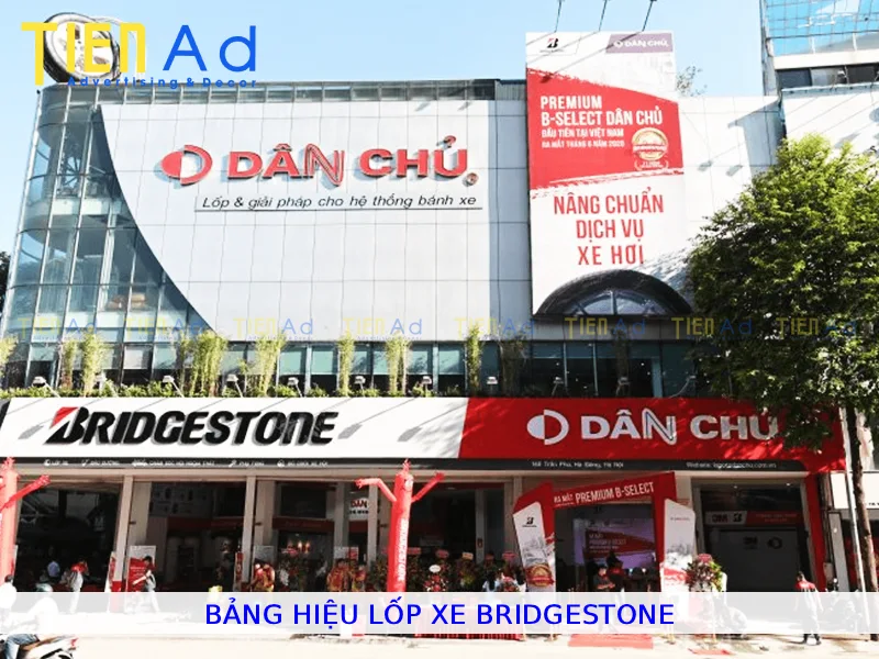 Bảng hiệu lốp xe Bridgestone