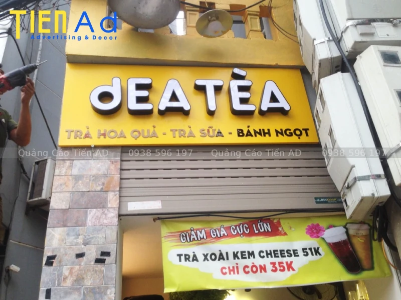 Bảng hiệu mica chữ nổi