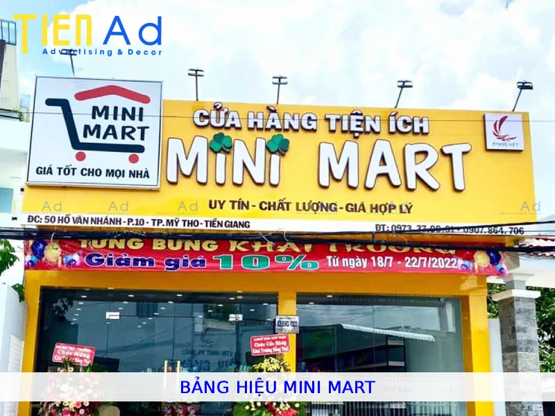 Bảng hiệu mini mart