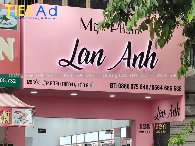Bảng hiệu mỹ phẩm