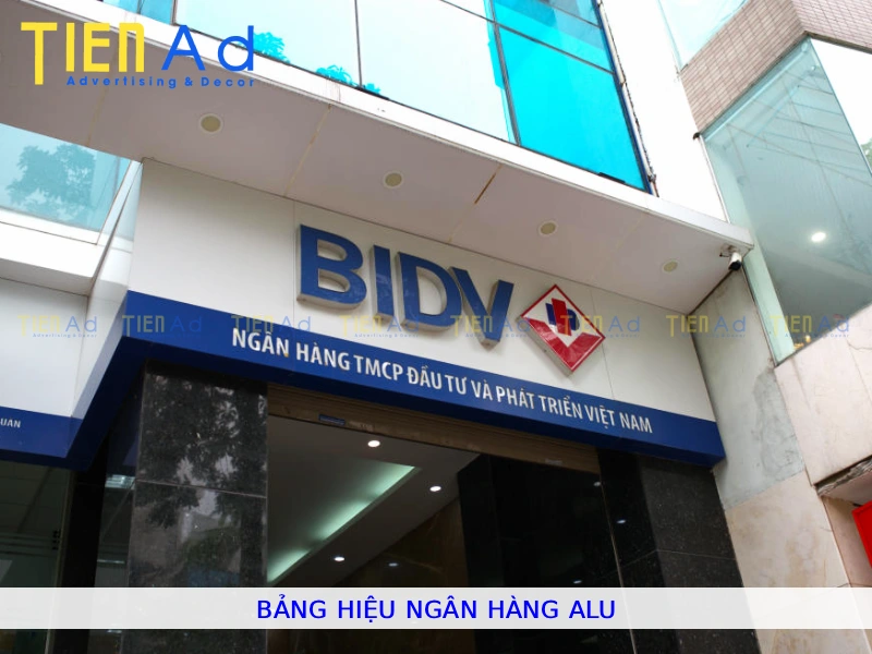 Bảng hiệu ngân hàng alu