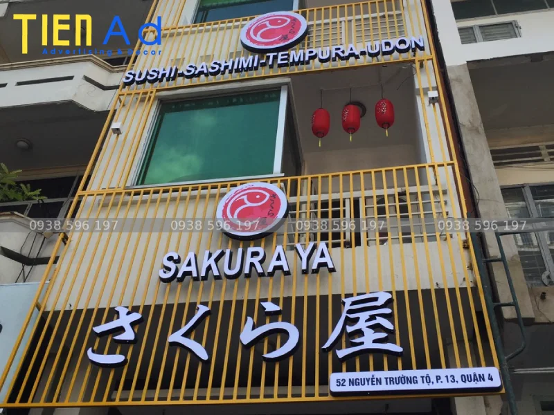 Bảng hiệu nhà hàng Nhật