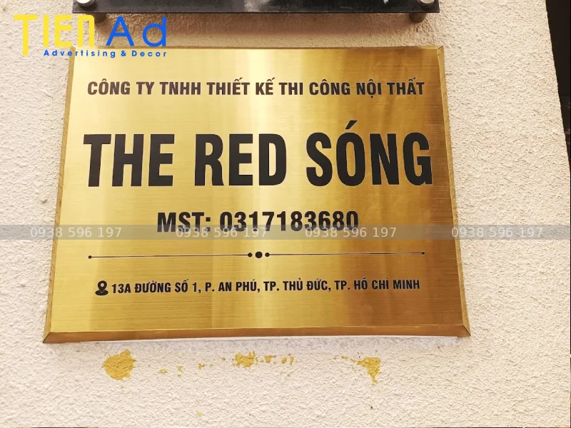 Bảng hiệu nội thất inox