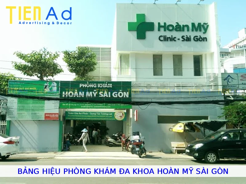 Bảng hiệu phòng khám đa khoa Hoàn Mỹ Sài Gòn
