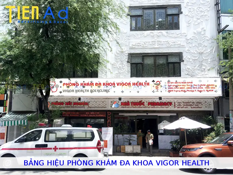 Bảng hiệu phòng khám đa khoa Vigor Health