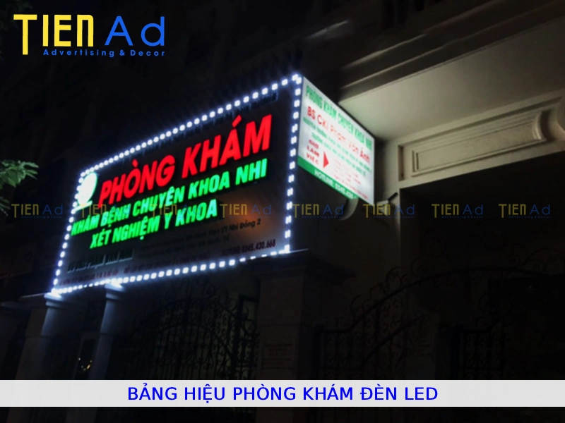 Bảng hiệu phòng khám đèn led