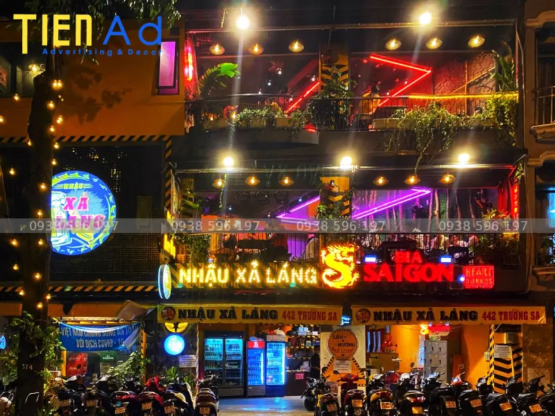 Bảng hiệu quán nhậu đèn LED