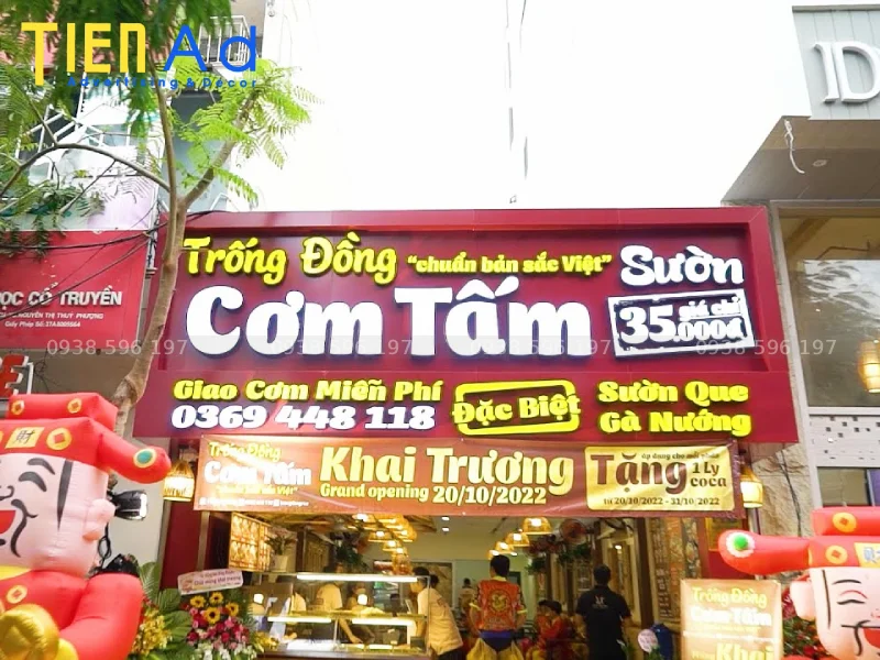 Bảng hiệu quảng cáo Trống Đồng