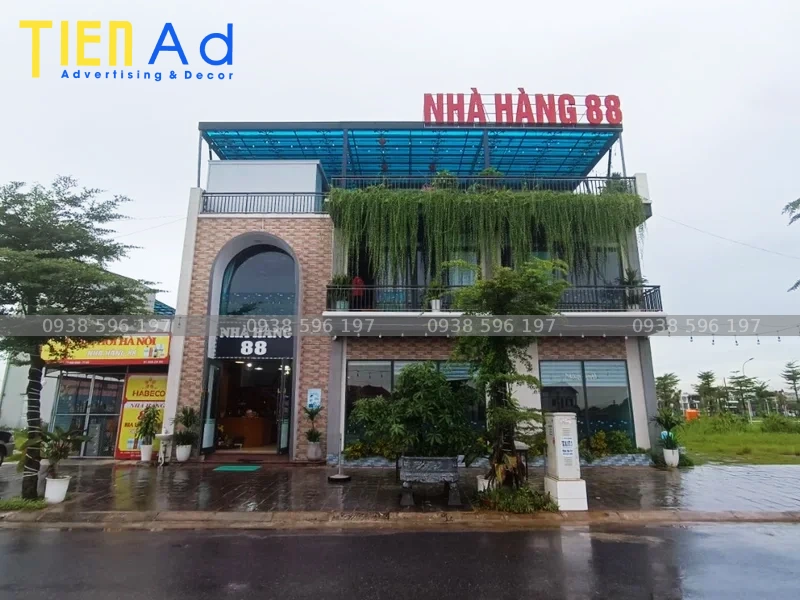 Bảng hiệu quảng cáo nhà hàng 88