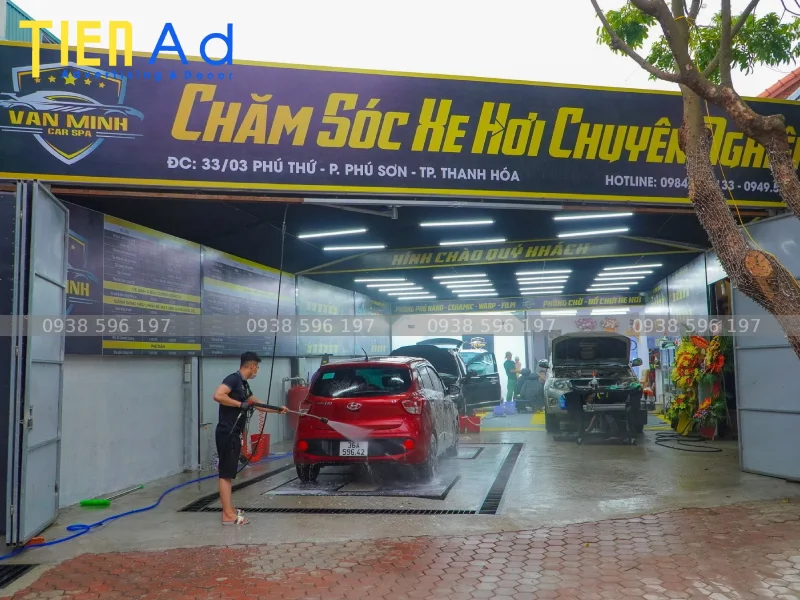 Bảng hiệu rửa xe age