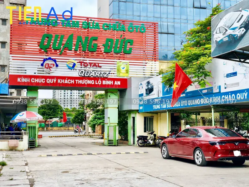 Bảng hiệu sửa chữa ô tô Quang Đức