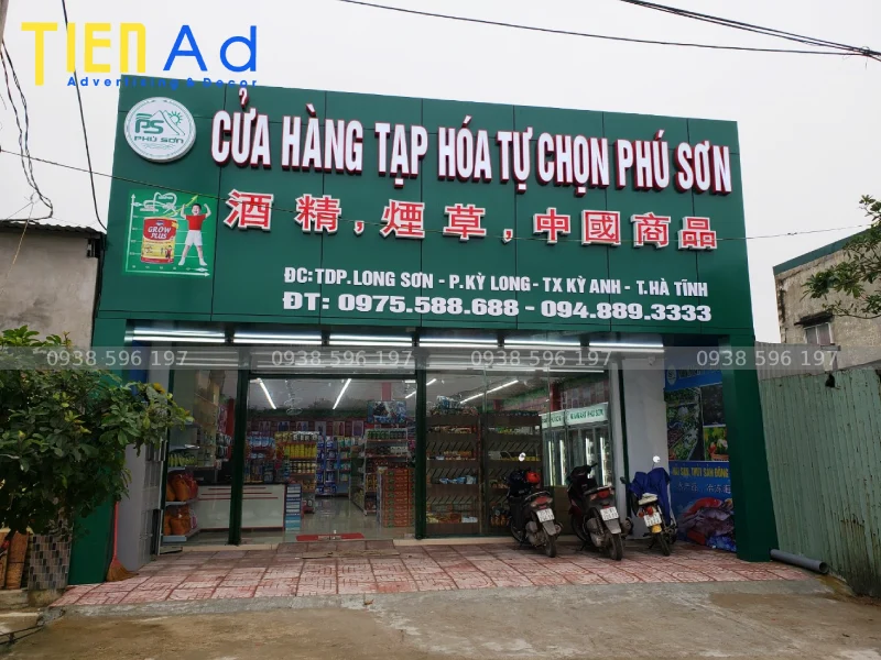Bảng hiệu tạp hóa alu