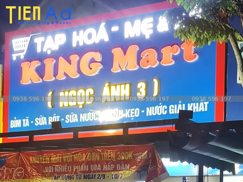 Bảng hiệu tạp hóa mica