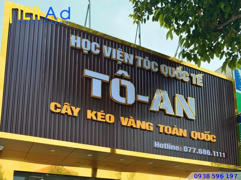 Bảng hiệu tôn sóng