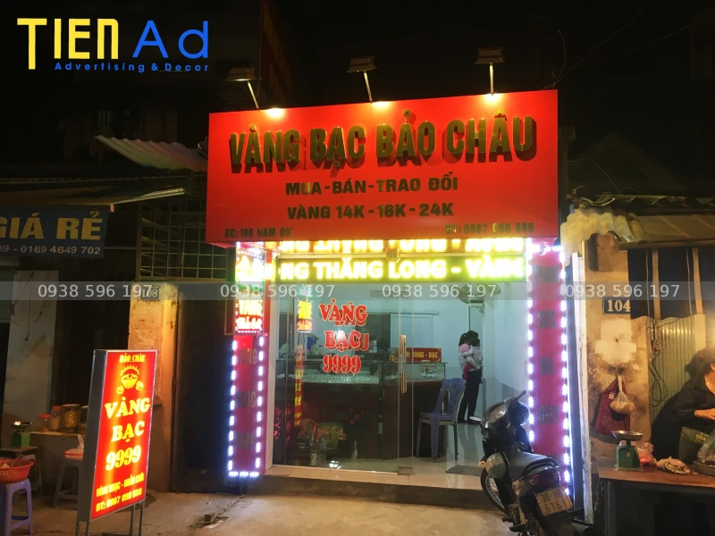 Bảng hiệu vàng bạc Bảo Châu
