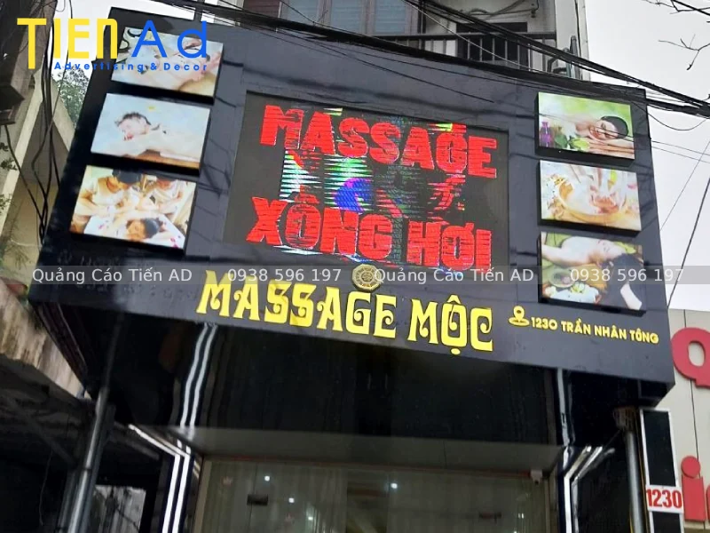 Bảng màu sắc chuẩn giúp bảng hiệu massage thêm thư giãn và ấn tượng
