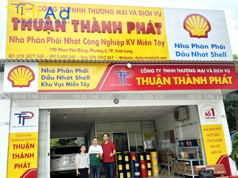 Bảng quảng cáo dầu nhớt Shell