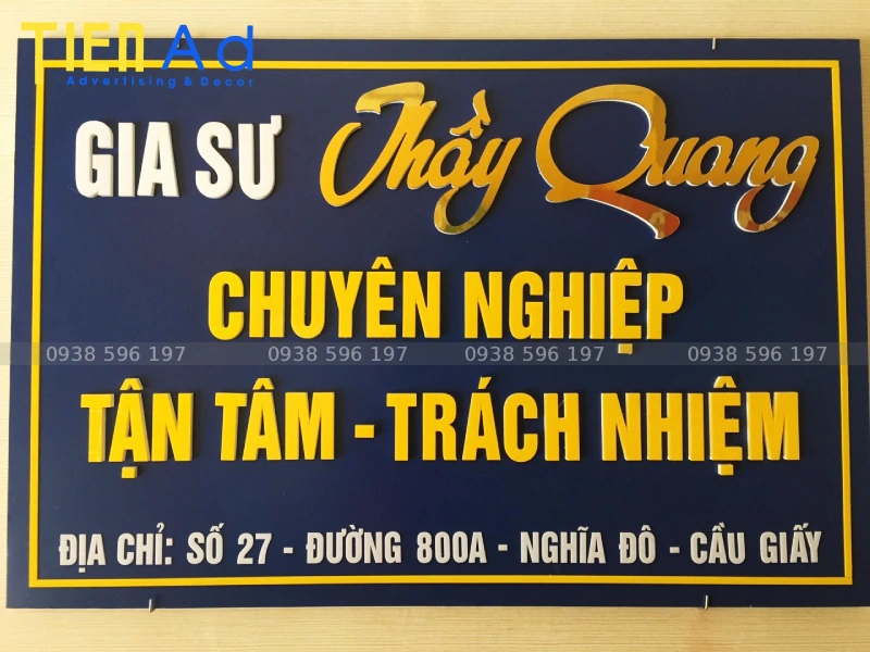 Bảng quảng cáo dạy thêm formex