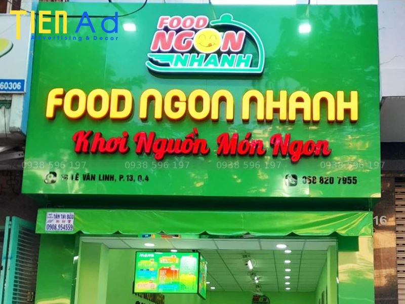 Báo giá bảng hiệu chữ nổi mica mới nhất năm 2026