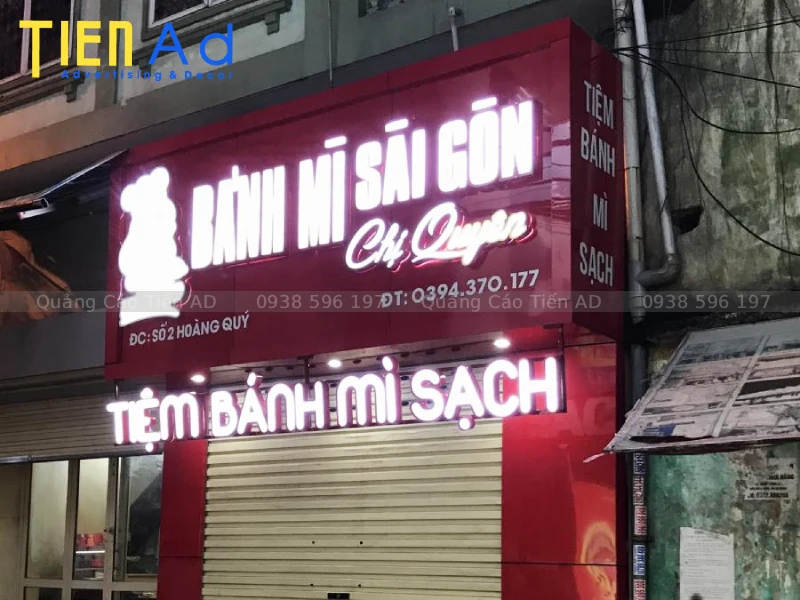 Báo giá dịch vụ làm bảng hiệu Quận 2 mới nhất