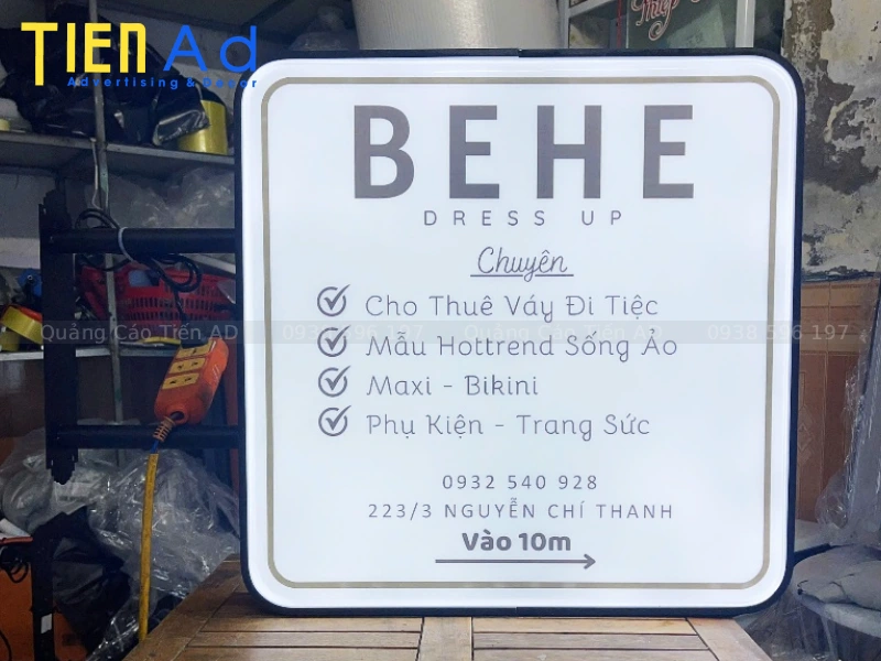 Báo giá hộp đèn hút nổi vuông mới nhất