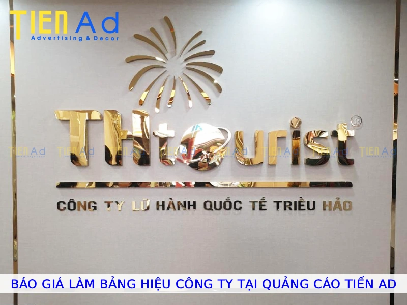 Báo giá làm bảng hiệu công ty tại Quảng Cáo Tiến AD