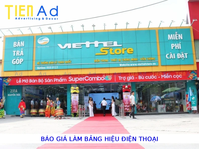 Báo giá làm bảng hiệu điện thoại