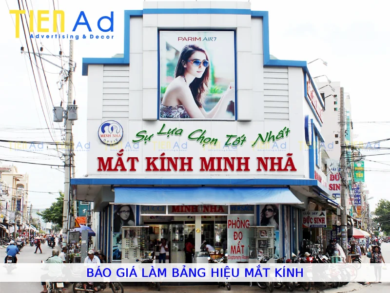 Báo giá làm bảng hiệu mắt kính