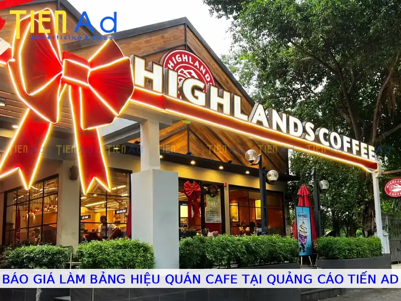 Báo giá làm bảng hiệu quán cafe tại Quảng Cáo Tiến AD