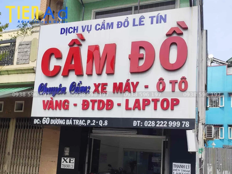 Bí quyết chọn bảng hiệu cầm đồ phù hợp