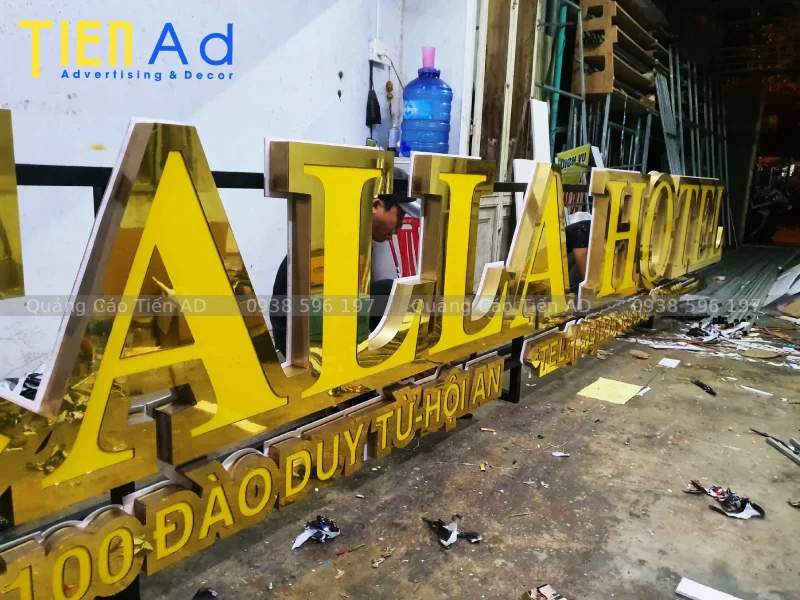 Bí quyết giúp chữ nổi mica viền inox bền đẹp theo thời gian