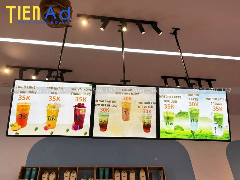 Bí quyết làm hộp đèn menu trà sữa trong nhà hiệu quả