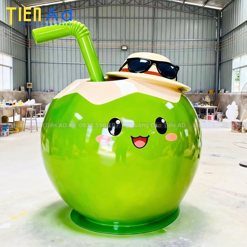 Bí quyết tạo nên mô hình trái dừa composite chân thực như trái dừa thật