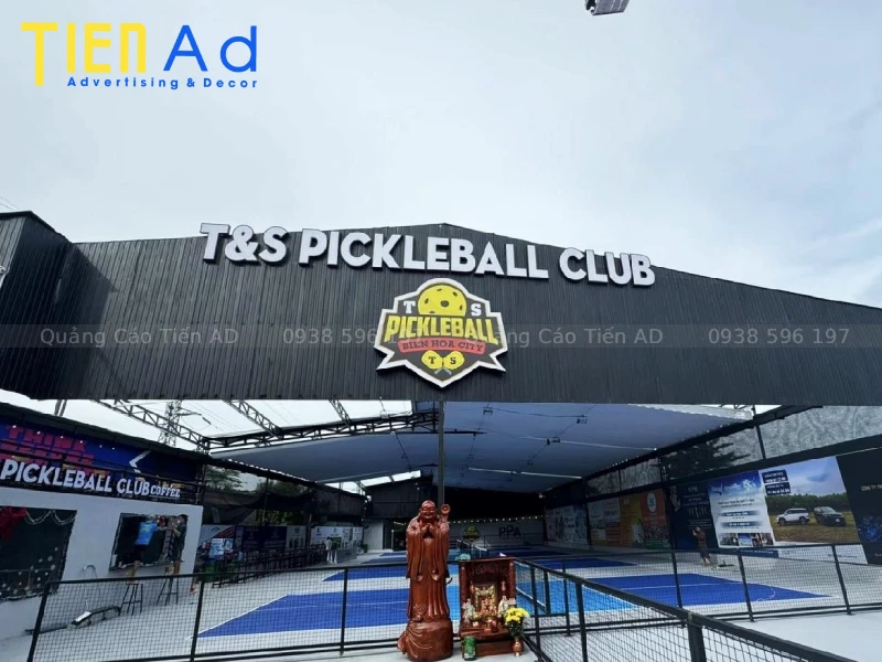 Bí quyết thiết kế bảng hiệu sân pickleball đẹp ấn tượng