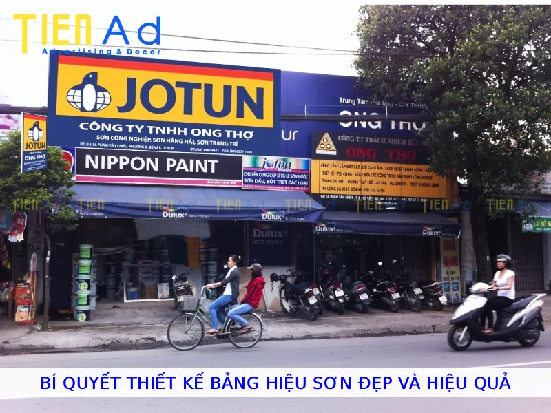 Bí quyết thiết kế bảng hiệu sơn đẹp và hiệu quả
