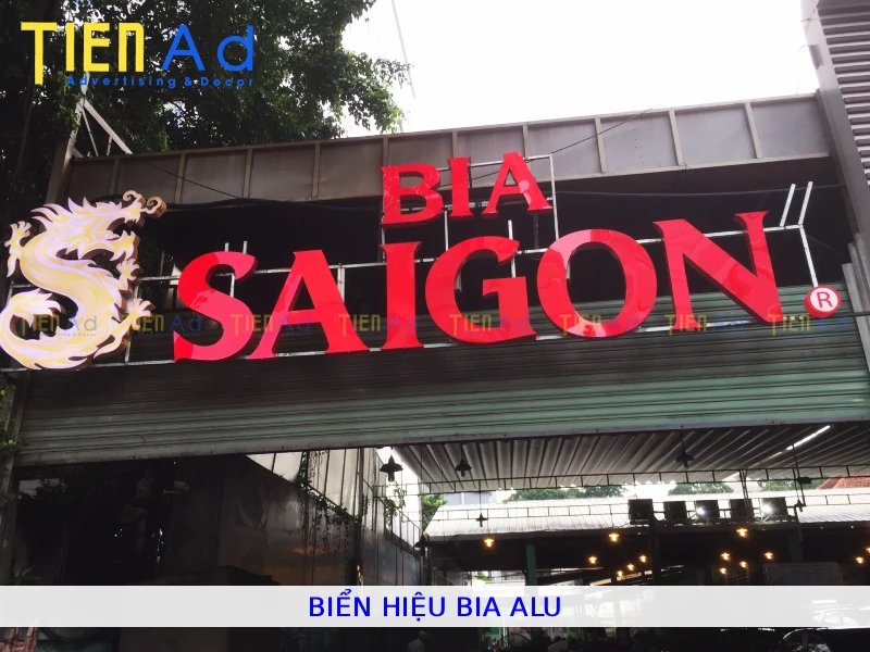 Biển hiệu bia alu