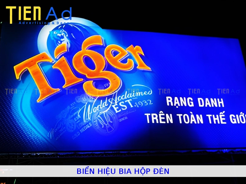 Biển hiệu bia hộp đèn