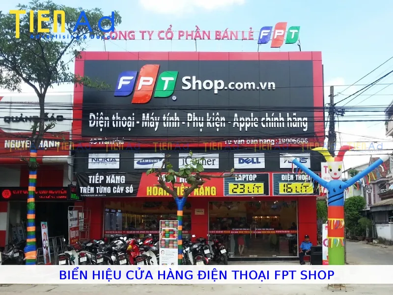Biển hiệu cửa hàng điện thoại FPT Shop