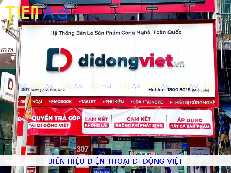 Biển hiệu điện thoại Di Động Việt