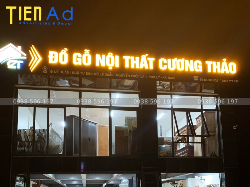 Biển hiệu đồ gỗ nội thất Cương Thảo