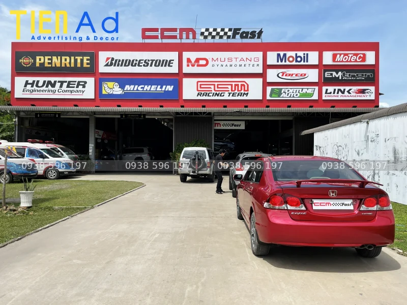 Biển hiệu gara ô tô CCMFast
