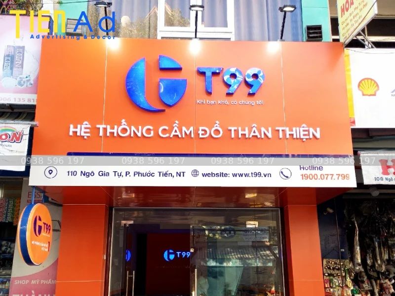 Biển hiệu hệ thống cầm đồ T99