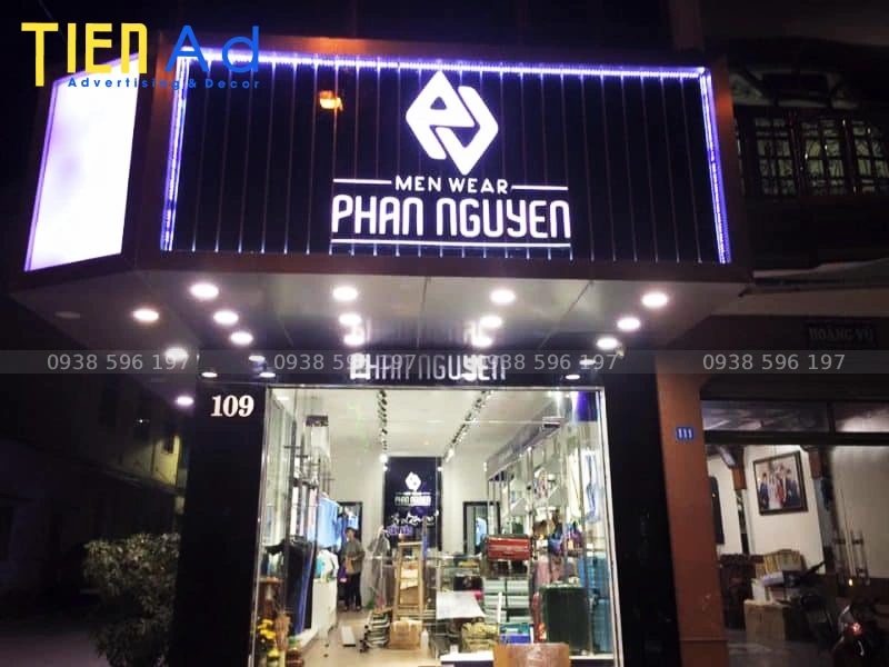 Biển hiệu quần áo Phan Nguyên