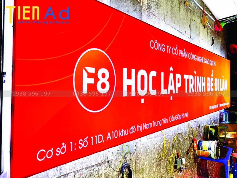 Biển hộp đèn 3M Công ty F8