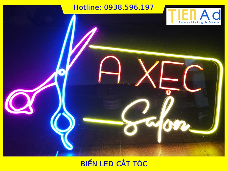 Biển led cắt tóc