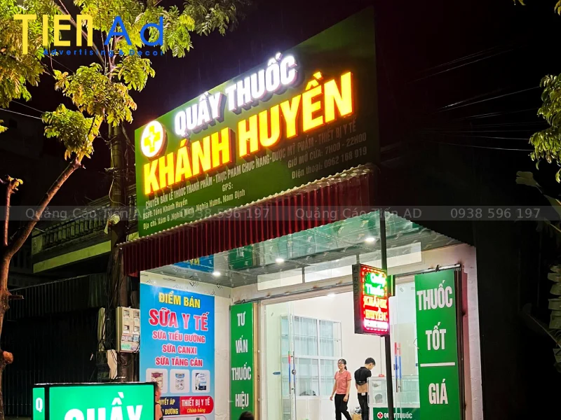 Biển quảng cáo chữ nổi đèn LED - 3