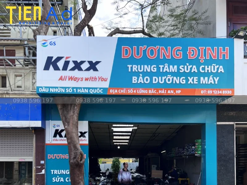 Biển quảng cáo dầu nhớt Kixx