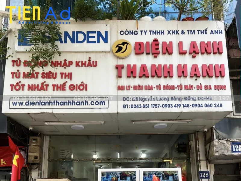 Biển quảng cáo điện lạnh Thanh Hạnh